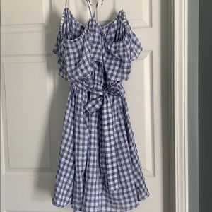 11.1.Tylho blue and white gingham dress size L